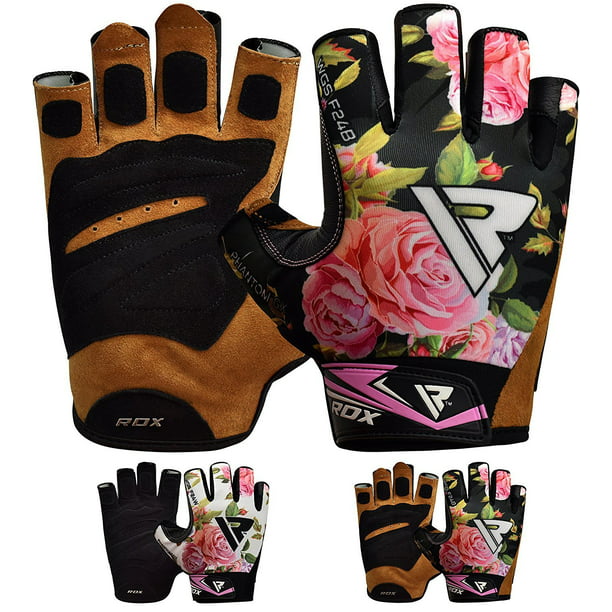 Breathable with Anti Slip Palm Protection Bodybuilding RDX Women Weight Lifting Gloves for Gym Workout Ladies Glove for Fitness Powerlifting Cycling & Exercise 